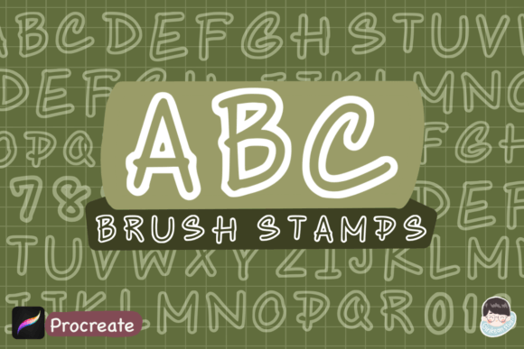 Download 41 ABC Brush Stamps for Procreate - Stamp Collection