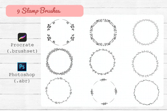 Download Procreate and Photoshop Stamp Brushes. - Stamp Collection